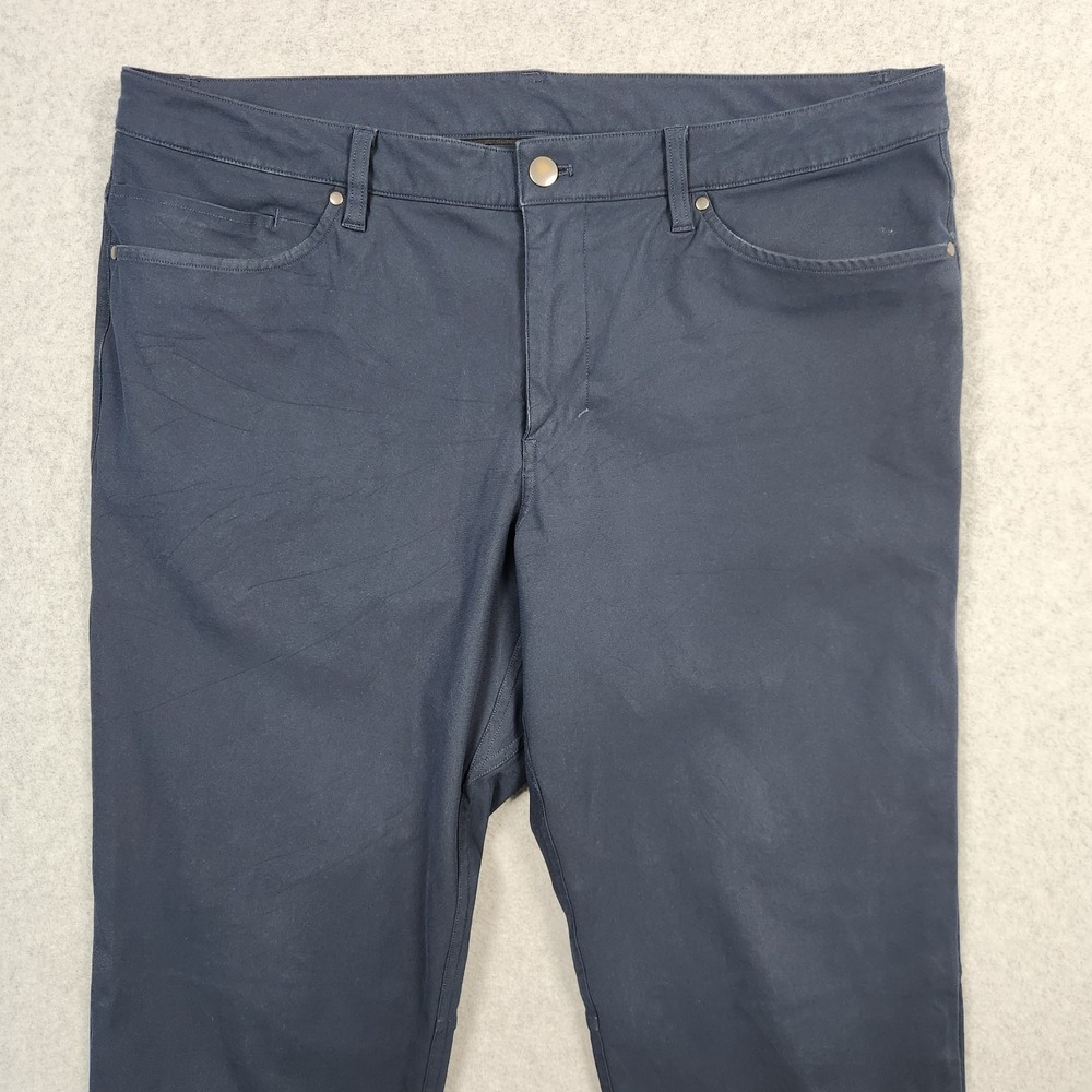 Lululemon Pants Mens 36x32 Blue Commission Slim Fit Stretch Warpstreme Chino